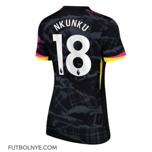 Camiseta Chelsea Christopher Nkunku #18 Tercera Equipación para mujer 2024-25 manga corta